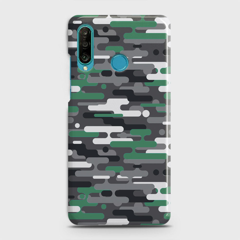 Huawei P30 lite Cover - Camo Series 2 - Green & Grey Design - Matte Finish - Snap On Hard Case with LifeTime Colors Guarantee