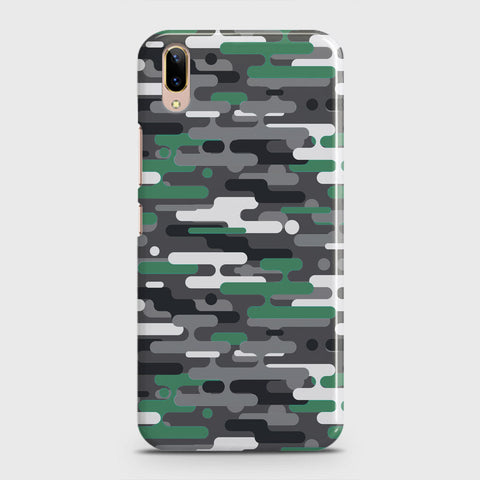 Vivo V11 Pro Cover - Camo Series 2 - Green & Grey Design - Matte Finish - Snap On Hard Case with LifeTime Colors Guarantee