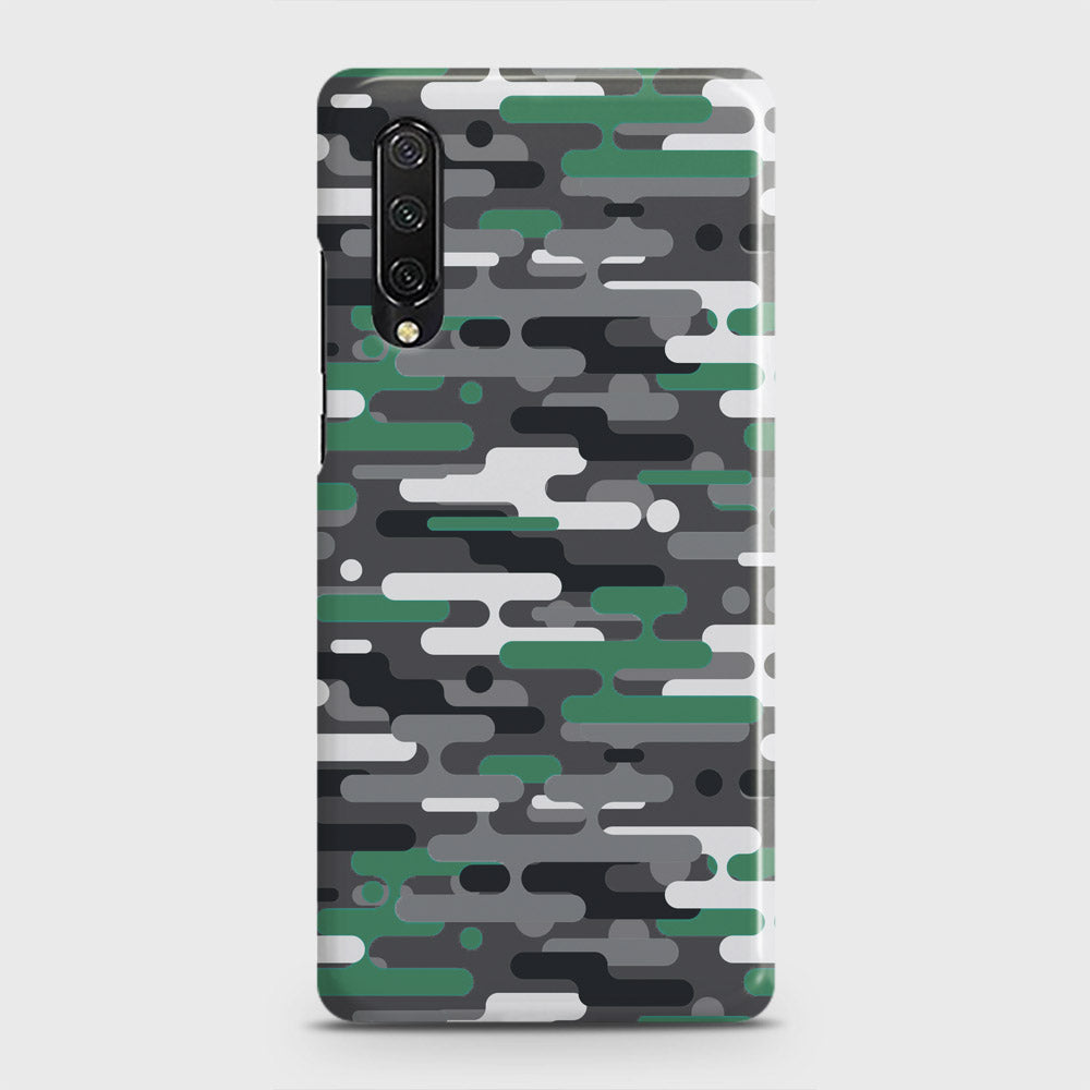 Huawei Y9s Cover - Camo Series 2 - Green & Grey Design - Matte Finish - Snap On Hard Case with LifeTime Colors Guarantee