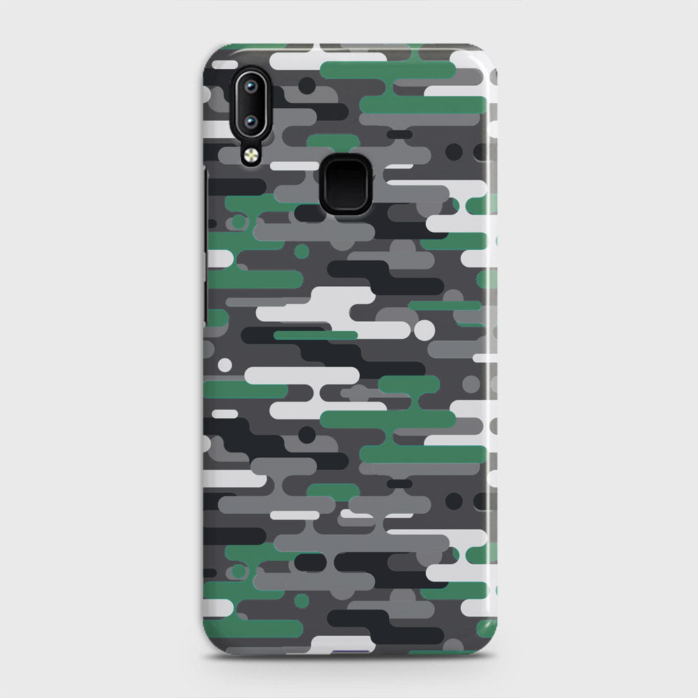Vivo Y91 Cover - Camo Series 2 - Green & Grey Design - Matte Finish - Snap On Hard Case with LifeTime Colors Guarantee