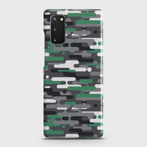 Samsung Galaxy S20 Cover - Camo Series 2 - Green & Grey Design - Matte Finish - Snap On Hard Case with LifeTime Colors Guarantee