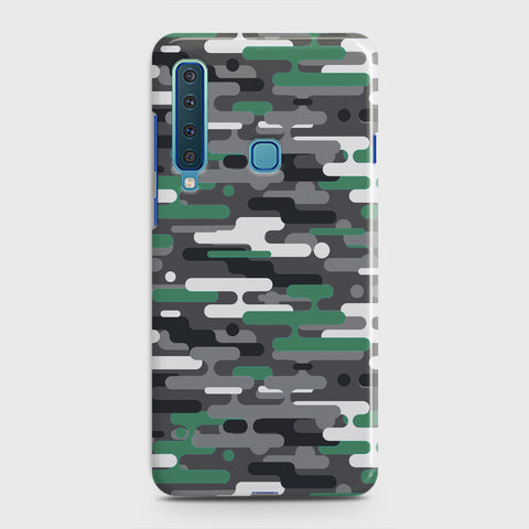 Samsung Galaxy A9s Cover - Camo Series 2 - Green & Grey Design - Matte Finish - Snap On Hard Case with LifeTime Colors Guarantee