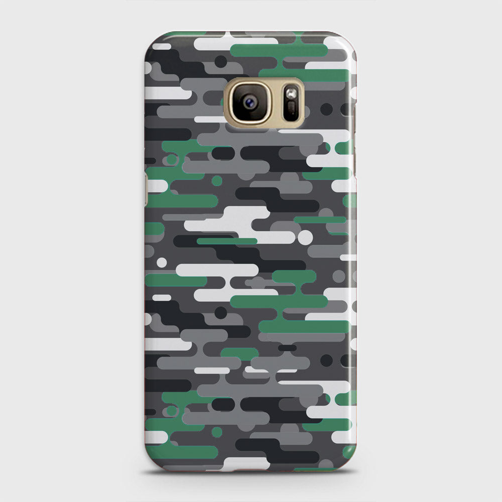 Samsung Galaxy Note 7 Cover - Camo Series 2 - Green & Grey Design - Matte Finish - Snap On Hard Case with LifeTime Colors Guarantee