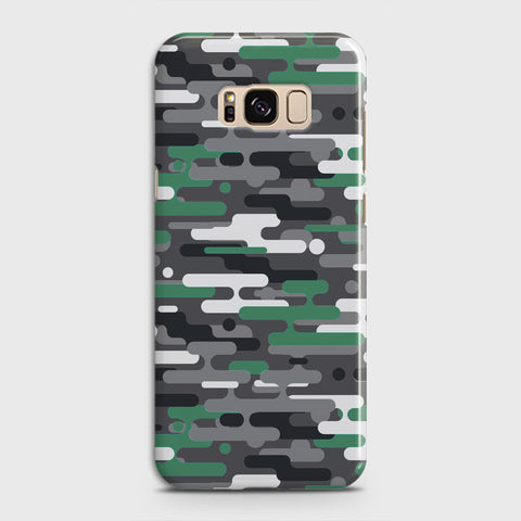 Samsung Galaxy S8 Plus Cover - Camo Series 2 - Green & Grey Design - Matte Finish - Snap On Hard Case with LifeTime Colors Guarantee
