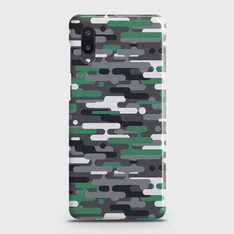 Samsung Galaxy A02 Cover - Camo Series 2 - Green & Grey Design - Matte Finish - Snap On Hard Case with LifeTime Colors Guarantee