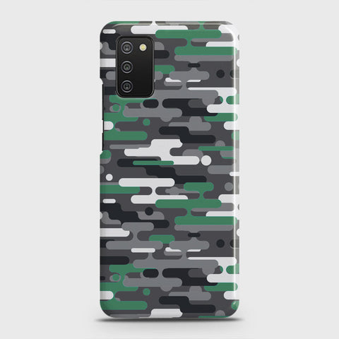 Samsung Galaxy A02s Cover - Camo Series 2 - Green & Grey Design - Matte Finish - Snap On Hard Case with LifeTime Colors Guarantee