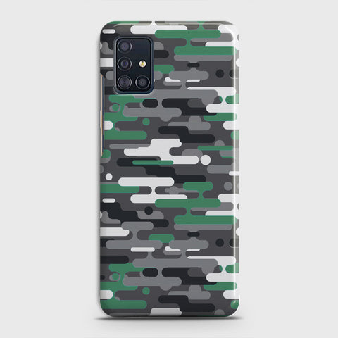 Samsung Galaxy A71 Cover - Camo Series 2 - Green & Grey Design - Matte Finish - Snap On Hard Case with LifeTime Colors Guarantee