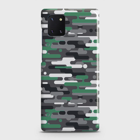 Samsung Galaxy Note 10 Lite Cover - Camo Series 2 - Green & Grey Design - Matte Finish - Snap On Hard Case with LifeTime Colors Guarantee