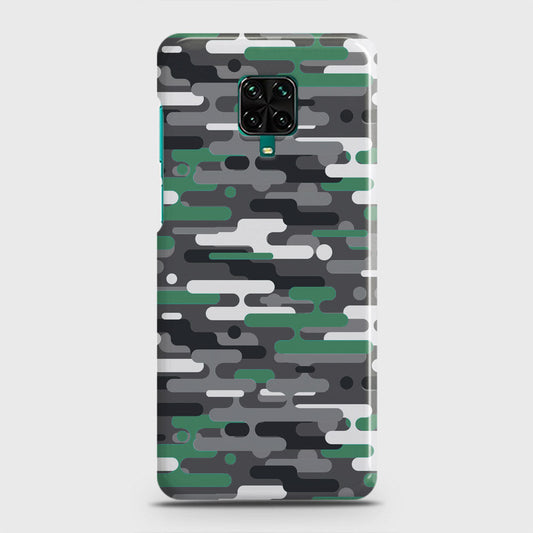 Xiaomi Redmi Note 9 Pro Cover - Camo Series 2 - Green & Grey Design - Matte Finish - Snap On Hard Case with LifeTime Colors Guarantee