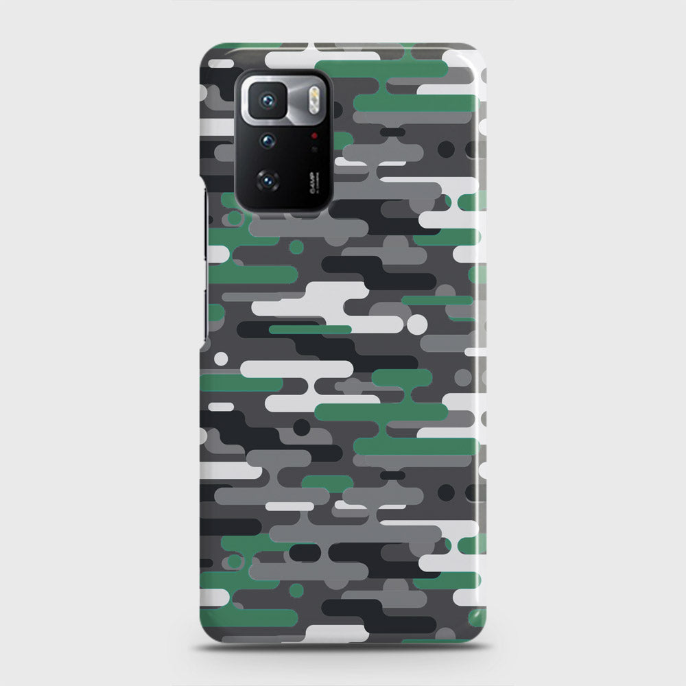 Xiaomi Poco X3 GT Cover - Camo Series 2 - Green & Grey Design - Matte Finish - Snap On Hard Case with LifeTime Colors Guarantee
