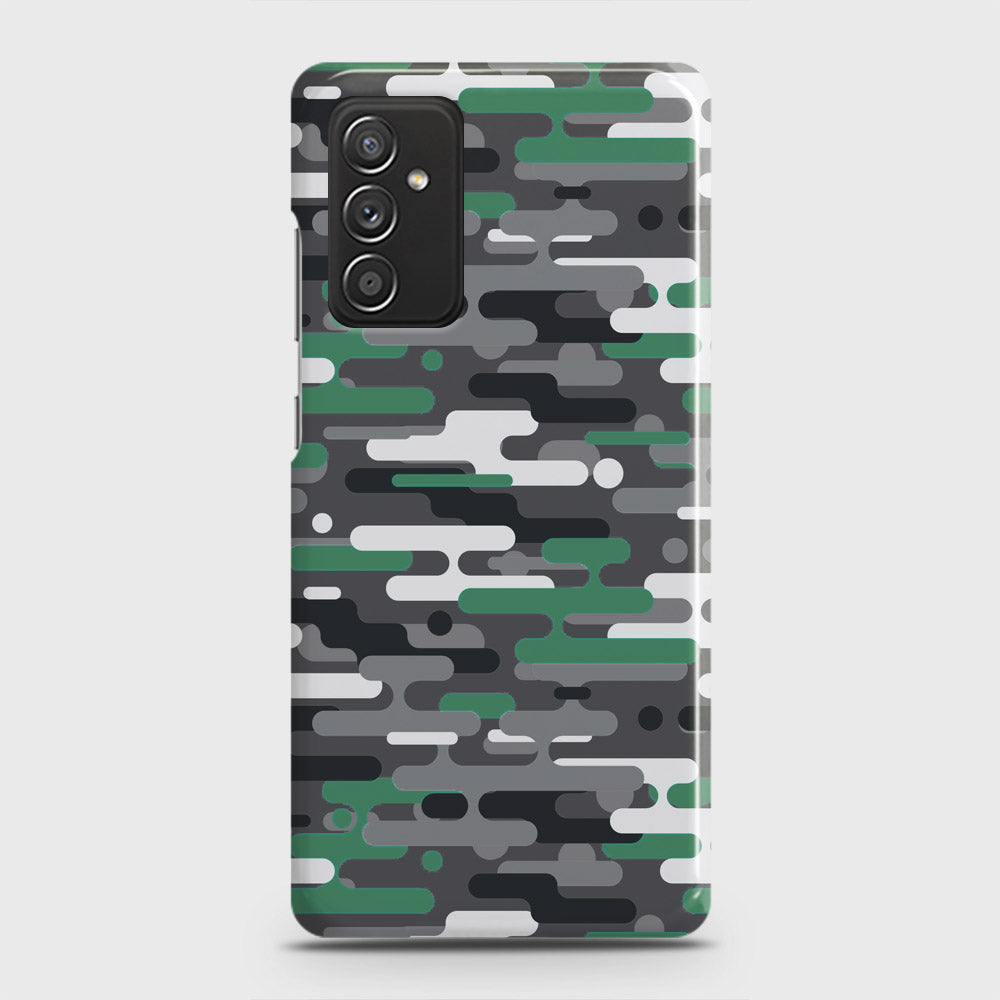 Samsung Galaxy M52 5G Cover - Camo Series 2 - Green & Grey Design - Matte Finish - Snap On Hard Case with LifeTime Colors Guarantee