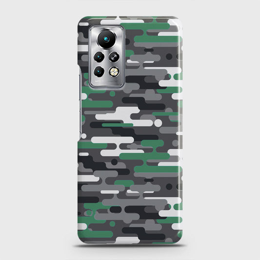 Infinix Note 11 Pro Cover - Camo Series 2 - Green & Grey Design - Matte Finish - Snap On Hard Case with LifeTime Colors Guarantee