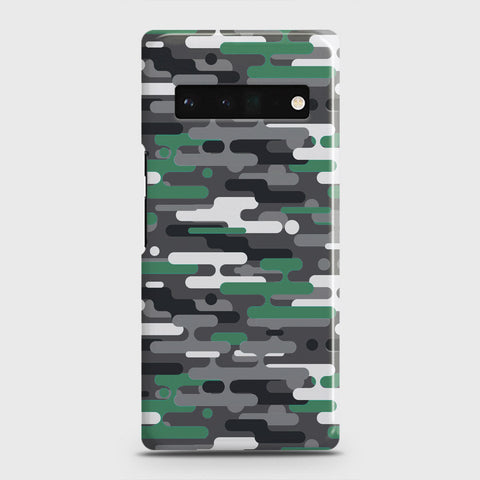 Google Pixel 6 Pro Cover - Camo Series 2 - Green & Grey Design - Matte Finish - Snap On Hard Case with LifeTime Colors Guarantee
