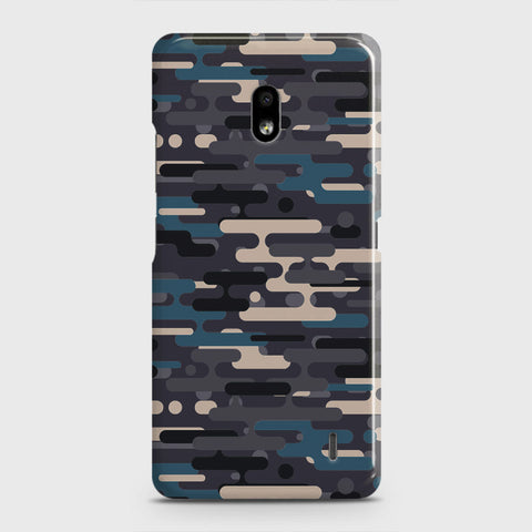 Nokia 2.2 Cover - Camo Series 2 - Blue & Grey Design - Matte Finish - Snap On Hard Case with LifeTime Colors Guarantee