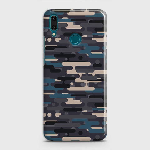 Huawei Mate 9 Cover - Camo Series 2 - Blue & Grey Design - Matte Finish - Snap On Hard Case with LifeTime Colors Guarantee