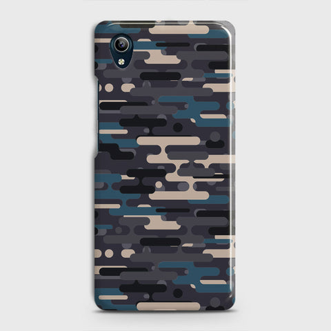 Vivo Y91C Cover - Camo Series 2 - Blue & Grey Design - Matte Finish - Snap On Hard Case with LifeTime Colors Guarantee