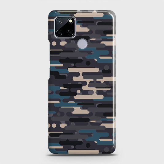 Realme Narzo 30A Cover - Camo Series 2 - Green & Grey Design - Matte Finish - Snap On Hard Case with LifeTime Colors Guarantee