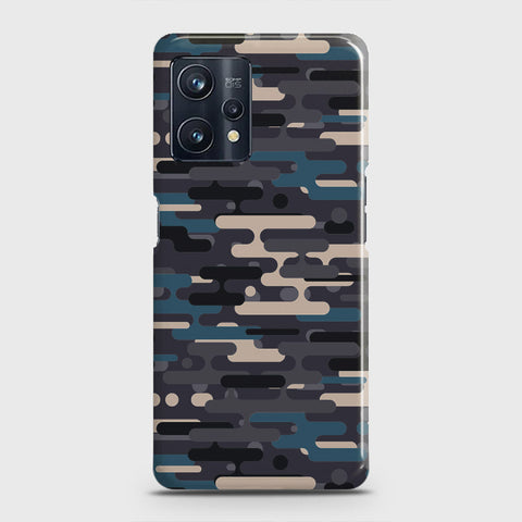 Realme 9 Pro Plus Cover - Camo Series 2 - Green & Grey Design - Matte Finish - Snap On Hard Case with LifeTime Colors Guarantee