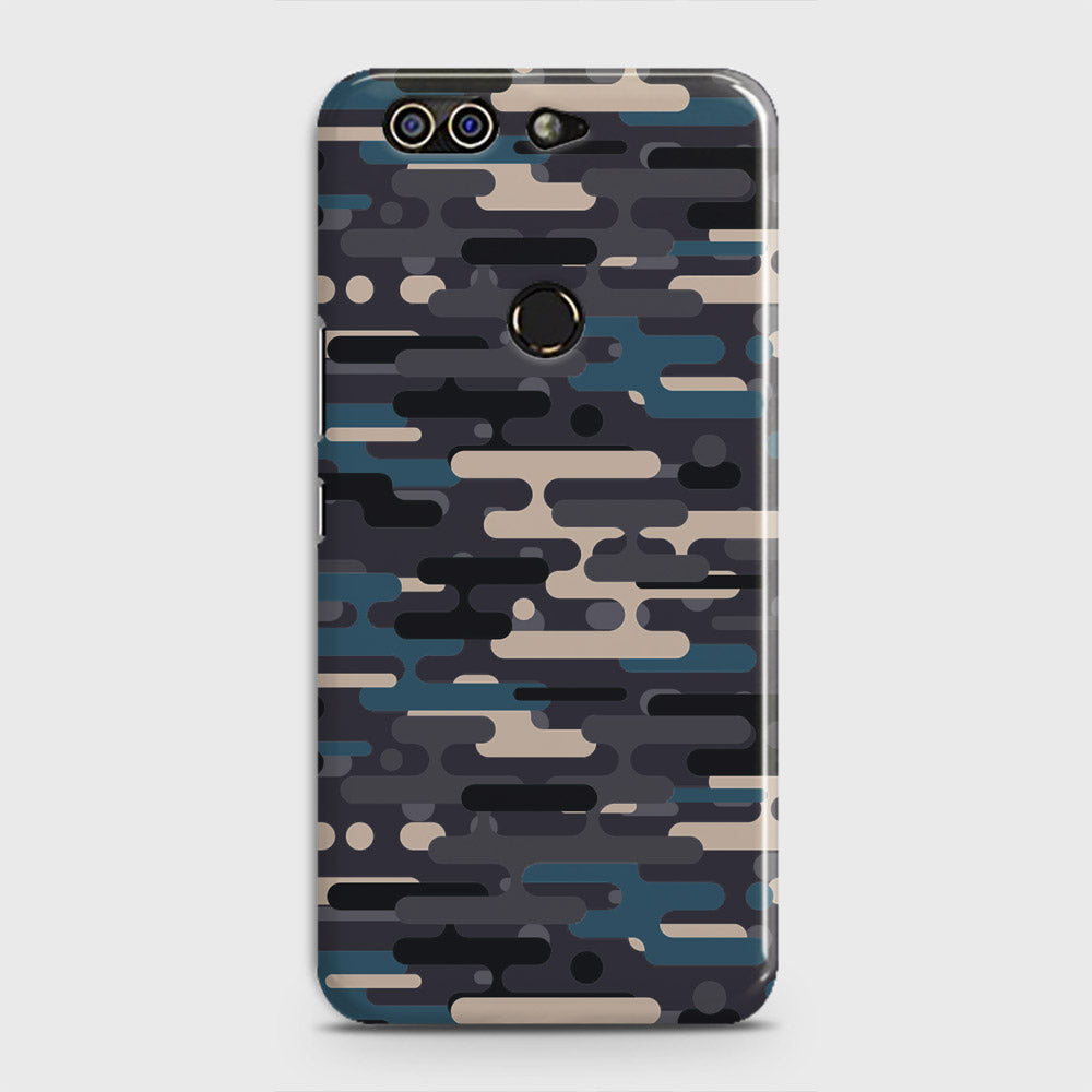 Infinix Zero 5 Cover - Camo Series 2 - Blue & Grey Design - Matte Finish - Snap On Hard Case with LifeTime Colors Guarantee