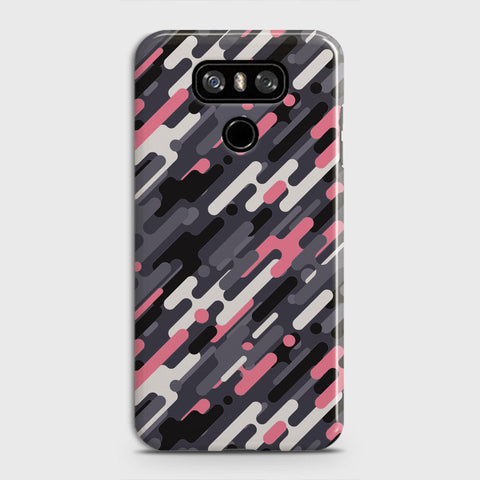 LG G6 Cover - Camo Series 3 - Pink & Grey Design - Matte Finish - Snap On Hard Case with LifeTime Colors Guarantee