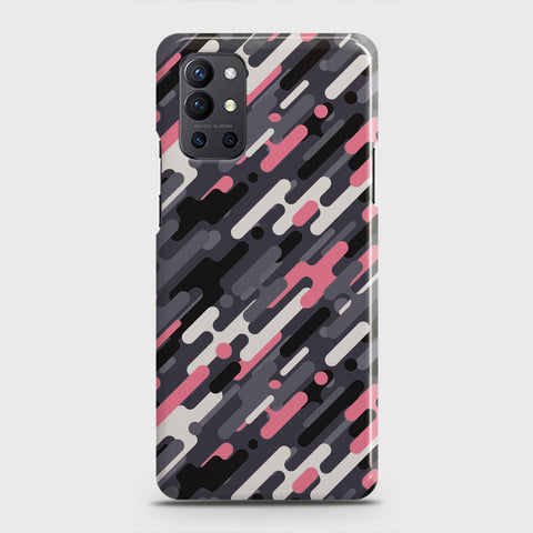 OnePlus 9R  Cover - Camo Series 3 - Pink & Grey Design - Matte Finish - Snap On Hard Case with LifeTime Colors Guarantee