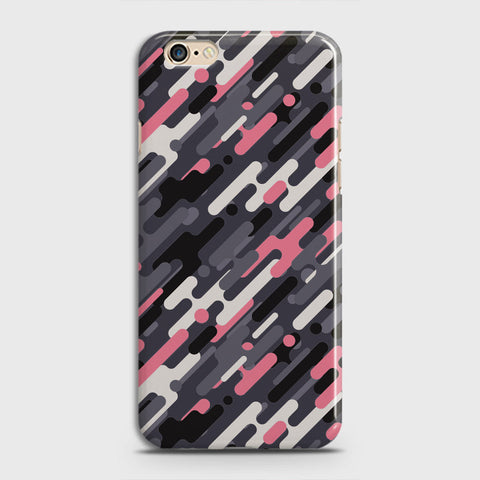 Oppo A57 Cover - Camo Series 3 - Pink & Grey Design - Matte Finish - Snap On Hard Case with LifeTime Colors Guarantee
