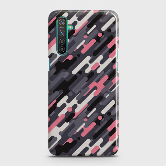 Realme 6i Cover - Camo Series 3 - Pink & Grey Design - Matte Finish - Snap On Hard Case with LifeTime Colors Guarantee
