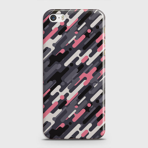 iPhone 5 Cover - Camo Series 3 - Pink & Grey Design - Matte Finish - Snap On Hard Case with LifeTime Colors Guarantee
