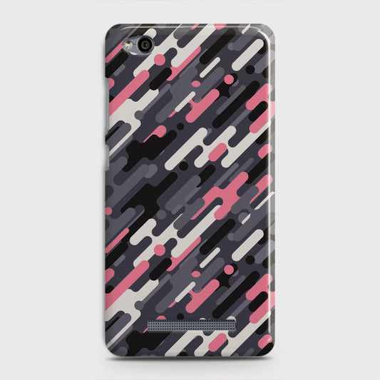 Xiaomi Redmi 4A Cover - Camo Series 3 - Pink & Grey Design - Matte Finish - Snap On Hard Case with LifeTime Colors Guarantee