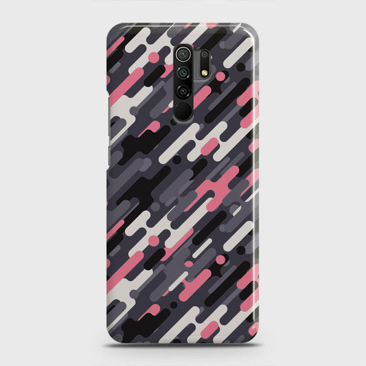 Xiaomi Poco M2 Cover - Camo Series 3 - Pink & Grey Design - Matte Finish - Snap On Hard Case with LifeTime Colors Guarantee
