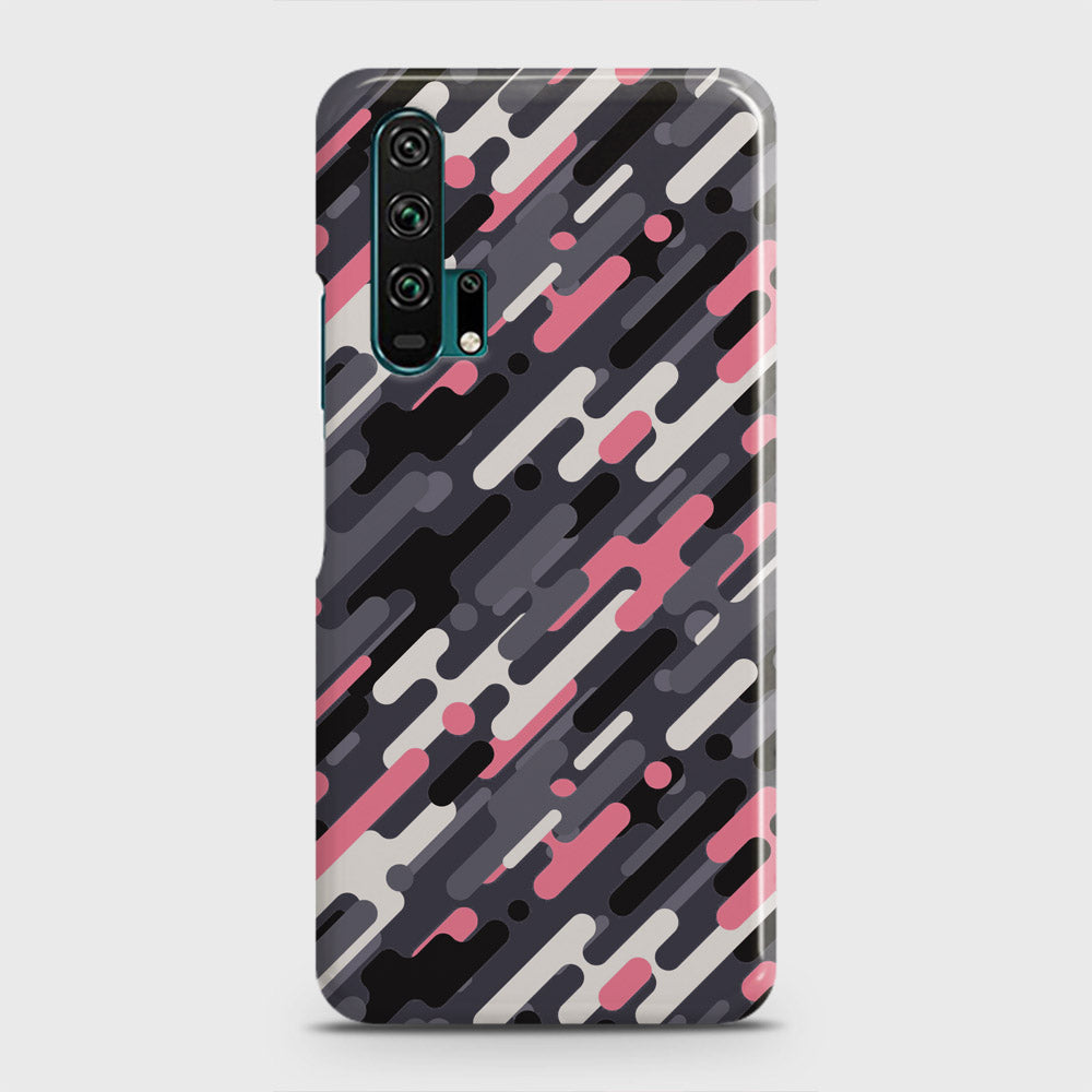Honor 20 Pro Cover - Camo Series 3 - Pink & Grey Design - Matte Finish - Snap On Hard Case with LifeTime Colors Guarantee
