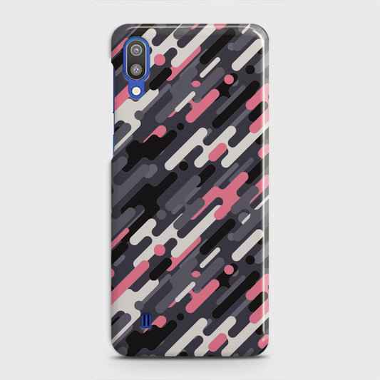 Samsung Galaxy M10 Cover - Camo Series 3 - Pink & Grey Design - Matte Finish - Snap On Hard Case with LifeTime Colors Guarantee