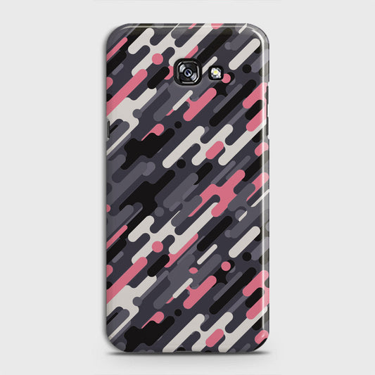 Samsung Galaxy A5 2017 Cover - Camo Series 3 - Pink & Grey Design - Matte Finish - Snap On Hard Case with LifeTime Colors Guarantee