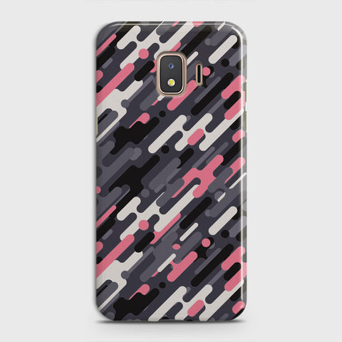 Samsung Galaxy J2 Core 2018 Cover - Camo Series 3 - Pink & Grey Design - Matte Finish - Snap On Hard Case with LifeTime Colors Guarantee