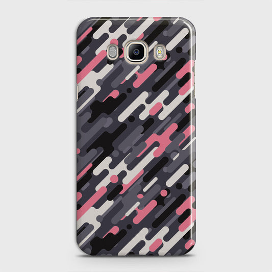 Samsung Galaxy J5 2016 / J510 Cover - Camo Series 3 - Pink & Grey Design - Matte Finish - Snap On Hard Case with LifeTime Colors Guarantee