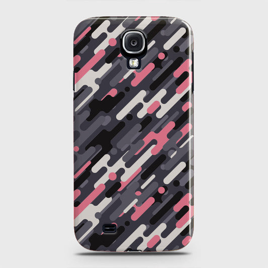 Samsung Galaxy S4 Cover - Camo Series 3 - Pink & Grey Design - Matte Finish - Snap On Hard Case with LifeTime Colors Guarantee