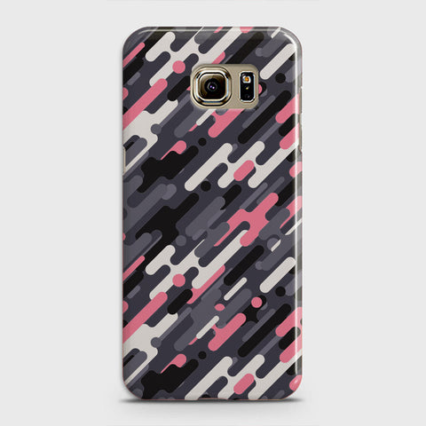Samsung Galaxy S6 Edge Plus Cover - Camo Series 3 - Pink & Grey Design - Matte Finish - Snap On Hard Case with LifeTime Colors Guarantee
