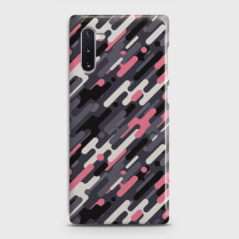 Samsung Galaxy Note 10 Cover - Camo Series 3 - Pink & Grey Design - Matte Finish - Snap On Hard Case with LifeTime Colors Guarantee