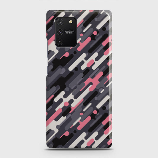 Samsung Galaxy M80s Cover - Camo Series 3 - Pink & Grey Design - Matte Finish - Snap On Hard Case with LifeTime Colors Guarantee