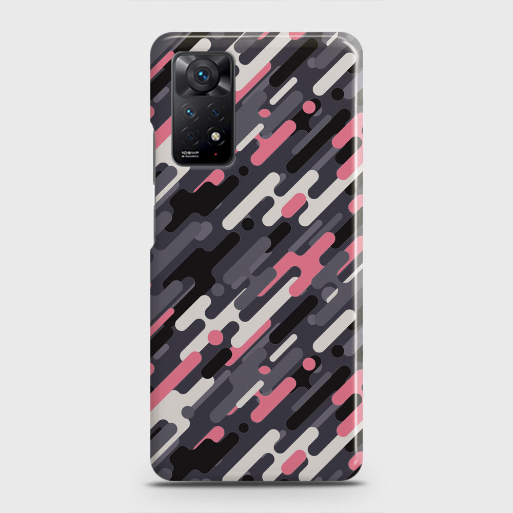 Xiaomi Redmi Note 11 Pro Cover - Camo Series 3 - Pink & Grey Design - Matte Finish - Snap On Hard Case with LifeTime Colors Guarantee