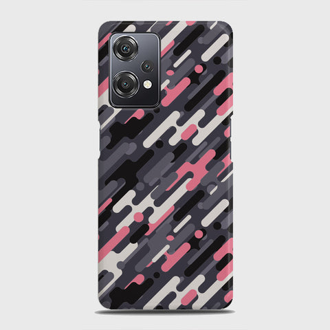 OnePlus Nord CE 2 Lite 5G Cover - Camo Series 3 - Pink & Grey Design - Matte Finish - Snap On Hard Case with LifeTime Colors Guarantee