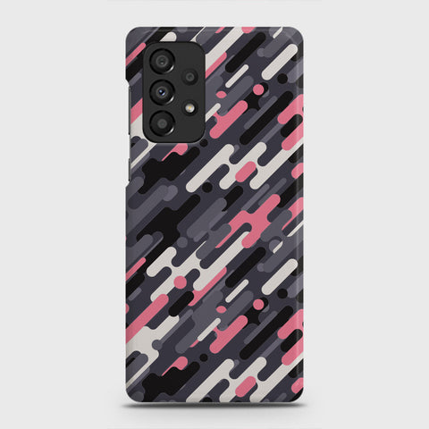 Samsung Galaxy A33 5G Cover - Camo Series 3 - Pink & Grey Design - Matte Finish - Snap On Hard Case with LifeTime Colors Guarantee