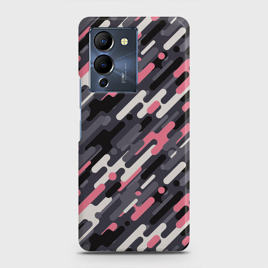 Infinix Note 12 G96 Cover - Camo Series 3 - Pink & Grey Design - Matte Finish - Snap On Hard Case with LifeTime Colors Guarantee