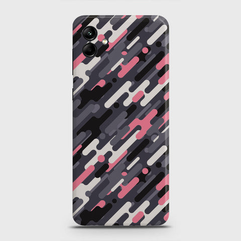 Samsung Galaxy A04 Cover - Camo Series 3 - Pink & Grey Design - Matte Finish - Snap On Hard Case with LifeTime Colors Guarantee