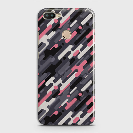 Infinix Hot 6 Pro  Cover - Camo Series 3 - Pink & Grey Design - Matte Finish - Snap On Hard Case with LifeTime Colors Guarantee