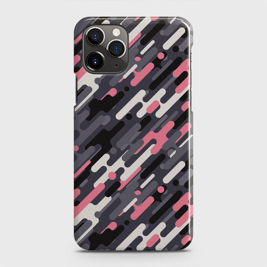 iPhone 11 Pro Cover - Camo Series 3 - Pink & Grey Design - Matte Finish - Snap On Hard Case with LifeTime Colors Guarantee