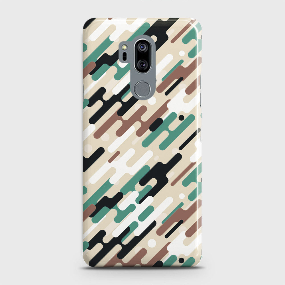 LG G7 ThinQ Cover - Camo Series 3 - Black & Brown Design - Matte Finish - Snap On Hard Case with LifeTime Colors Guarantee