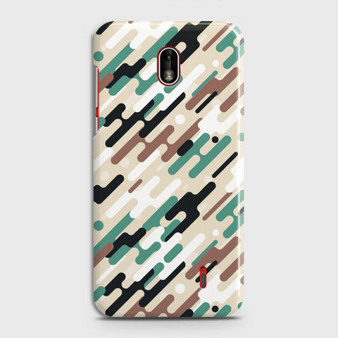 Nokia 1 Plus Cover - Camo Series 3 - Black & Brown Design - Matte Finish - Snap On Hard Case with LifeTime Colors Guarantee