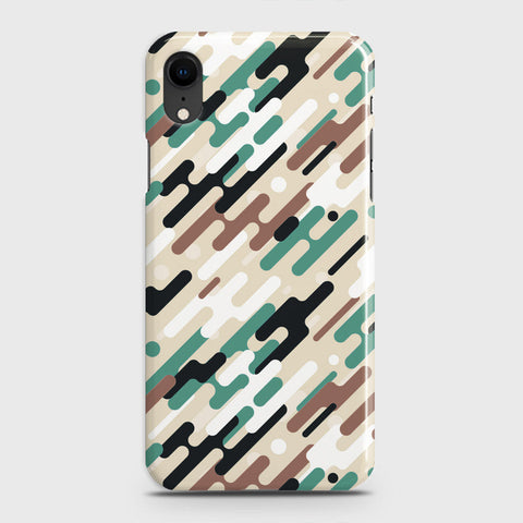 iPhone XR Cover - Camo Series 3 - Black & Brown Design - Matte Finish - Snap On Hard Case with LifeTime Colors Guarantee