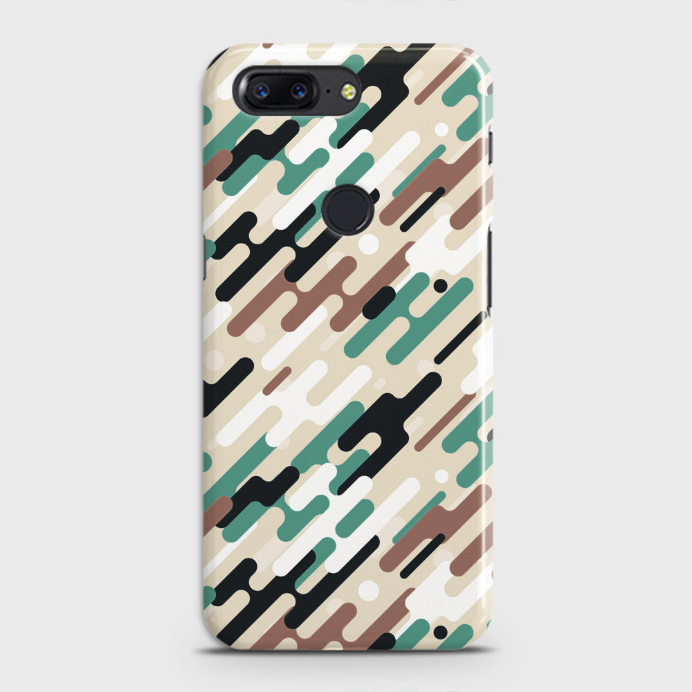 OnePlus 5T  Cover - Camo Series 3 - Black & Brown Design - Matte Finish - Snap On Hard Case with LifeTime Colors Guarantee